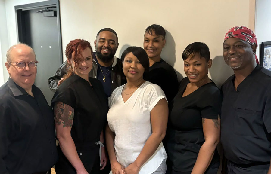 Full medical team group photo